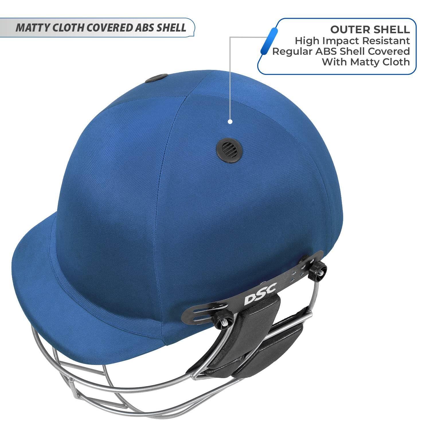 DSC DEFENDER Crickethelm Medium Royalblauw – Verstellbar & Leicht 6/7