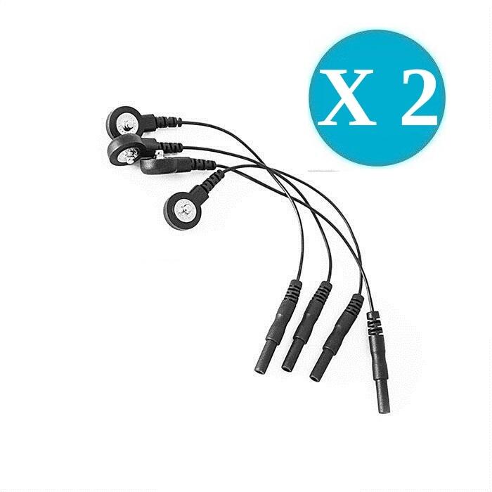 SPORT-ELEC Conectores para vestuário de electroestimulação muscular conexões 2mm