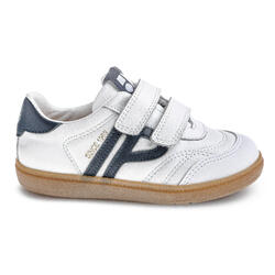 Pablosky 210810 — Basket basse BAREFOOT enfant, Scratch, Noir