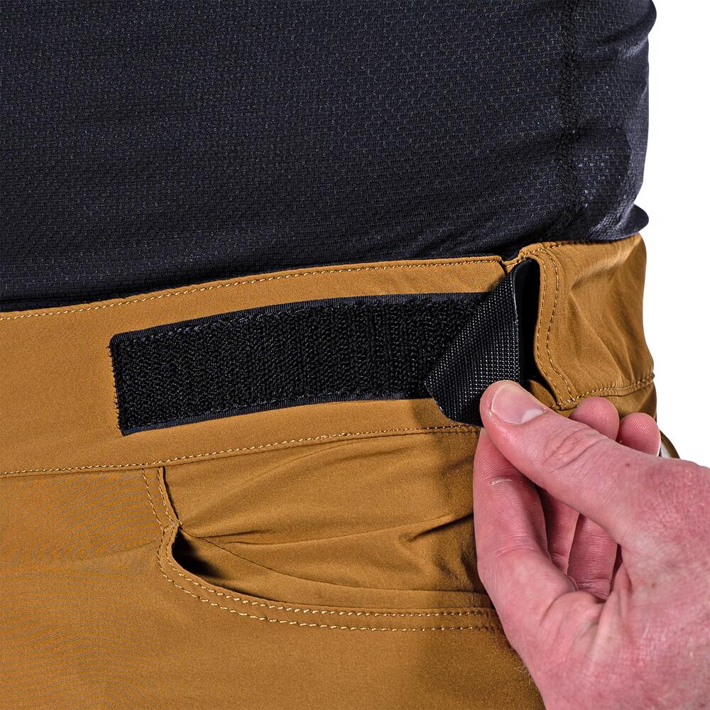 Pantaloncini MTB corti Trail 2.0 comodie resistenti Marrone Uomo 6/7