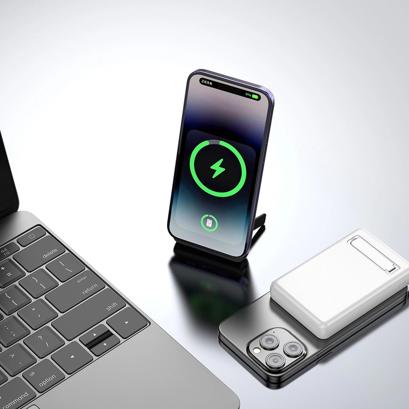 Powerbank Dudao k14s+ 10000mah 20w magsafe z podstawką 3/5