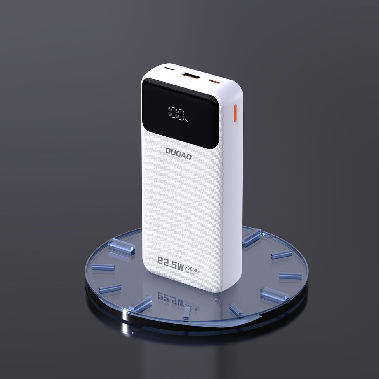 Powerbank Dudao k15pro 20000mAh 22.5W pd usb-c / usb-a / wbudowane kable 6/7