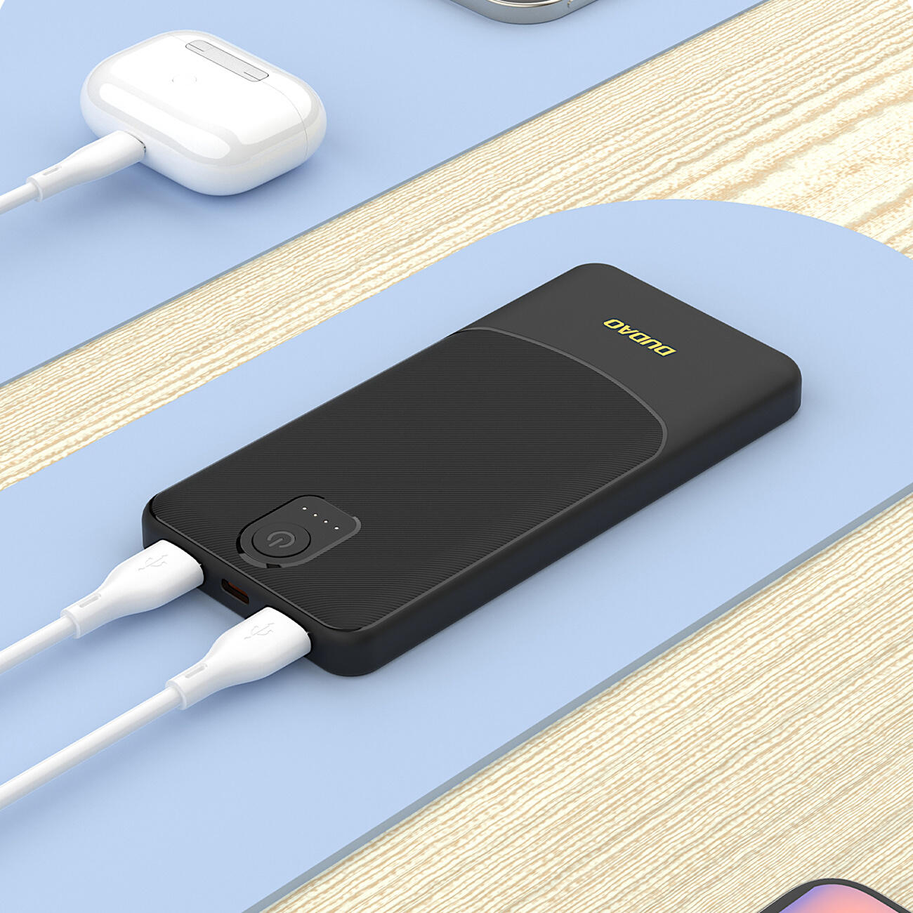 Powerbank Dudao k10 10000mAh  2.4a 2 x usb-a 3/7