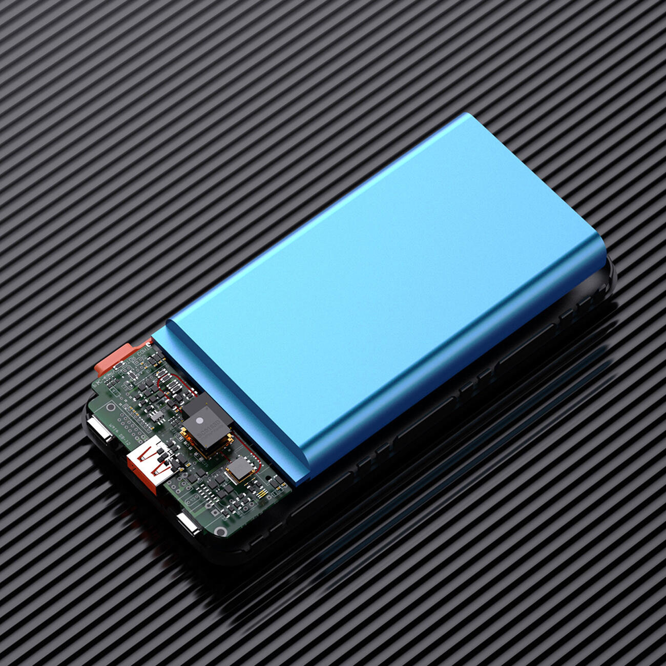 Powerbank Dudao k15pro 20000mAh 22.5W pd usb-c / usb-a / wbudowane kable 7/7