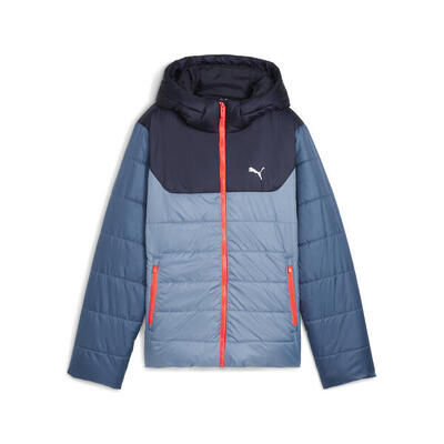 Giacca imbottita con cappuccio Essentials per ragazzi PUMA Cool Blue