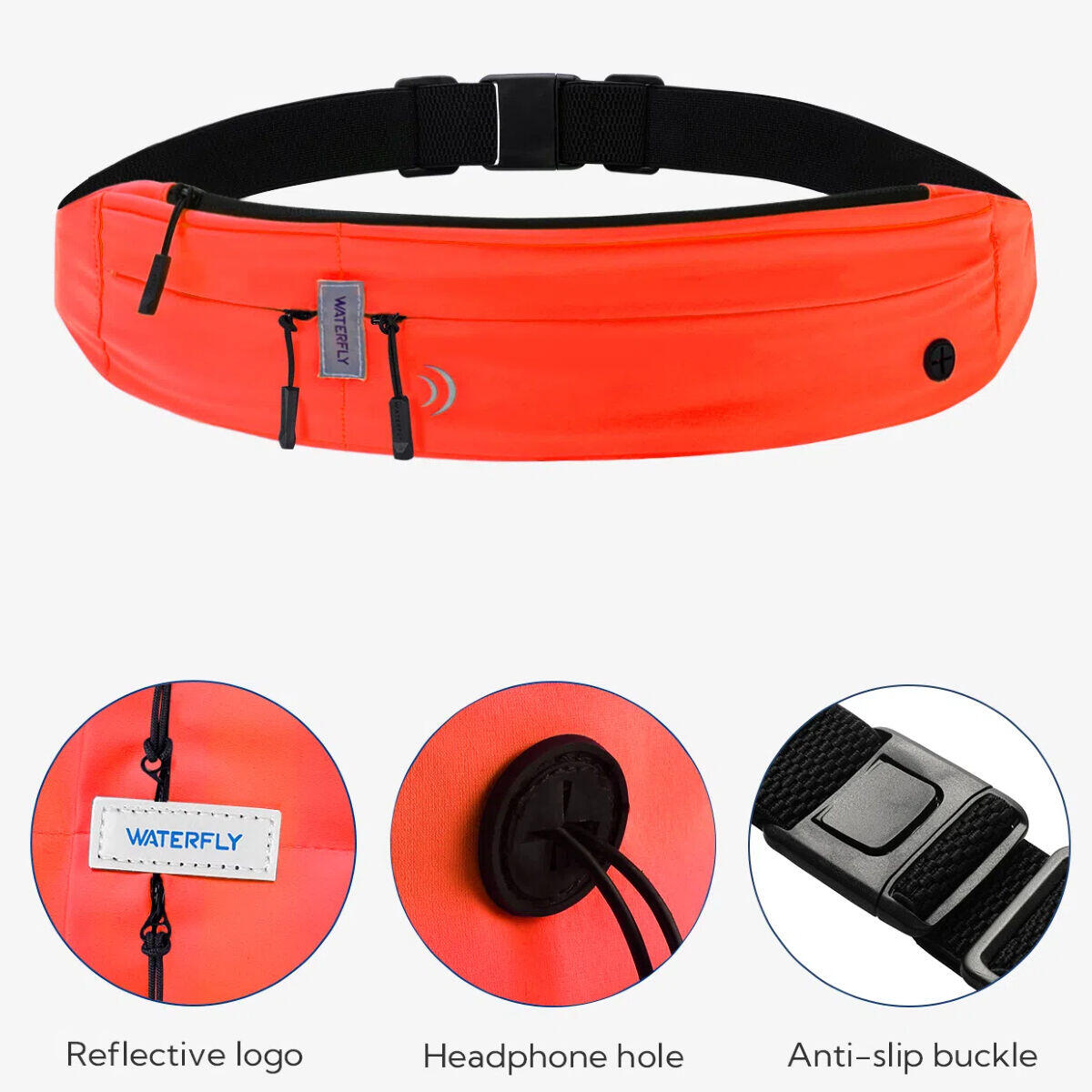 Marsupio da Corsa Waterfly Sport Running 3.0 Rosso 3/5