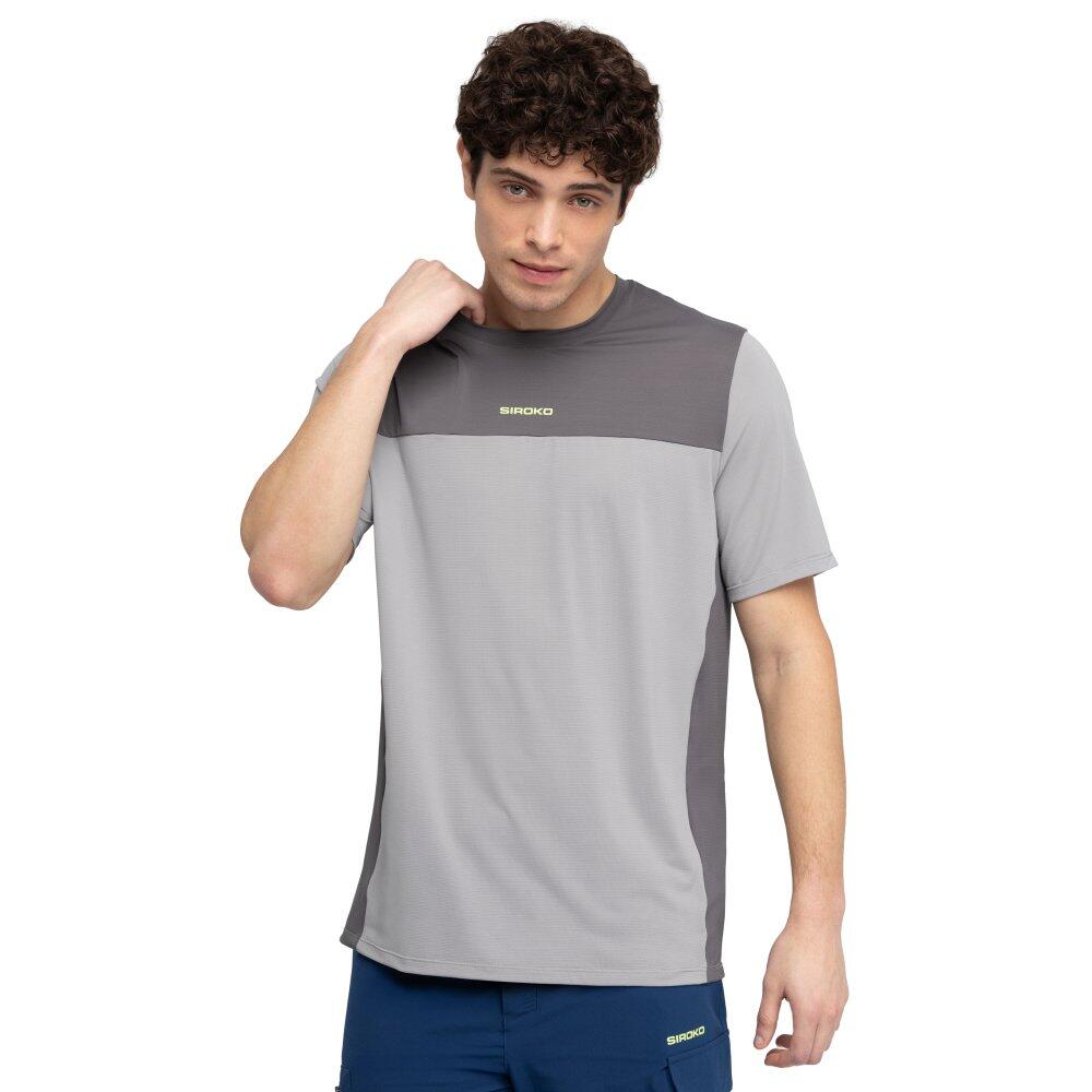 Siroko - Maillot Vtt Manches Courtes Homme Cyclisme Mtb Berm Gray Gris - T-shirt Manches Courtes - Gris - Decathlon