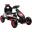 Homcom Go Kart Pedale Copii – Reglabil cu Roti Gonflabile