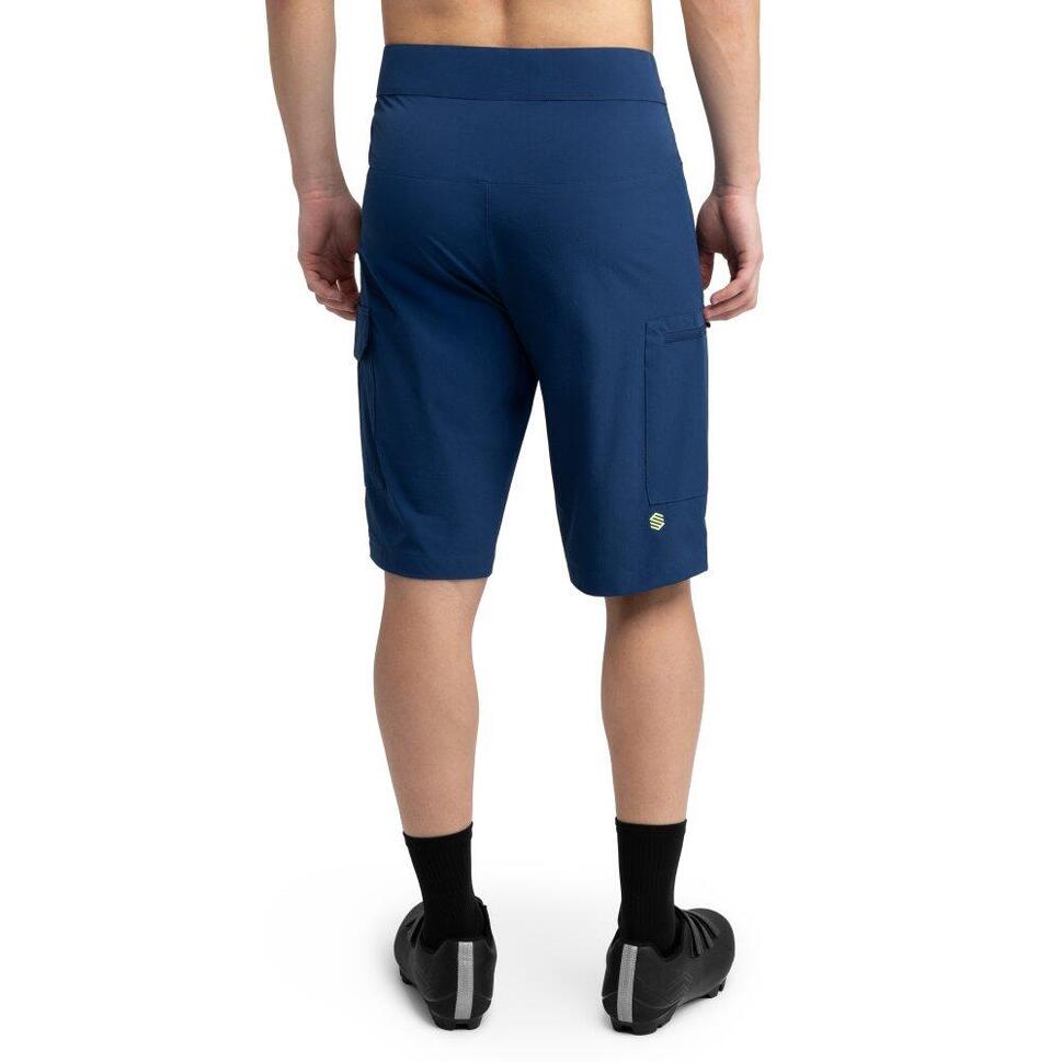 Męskie krótkie spodenki rowerowe MTB Kolarstwo Siroko MTB Braker Blue