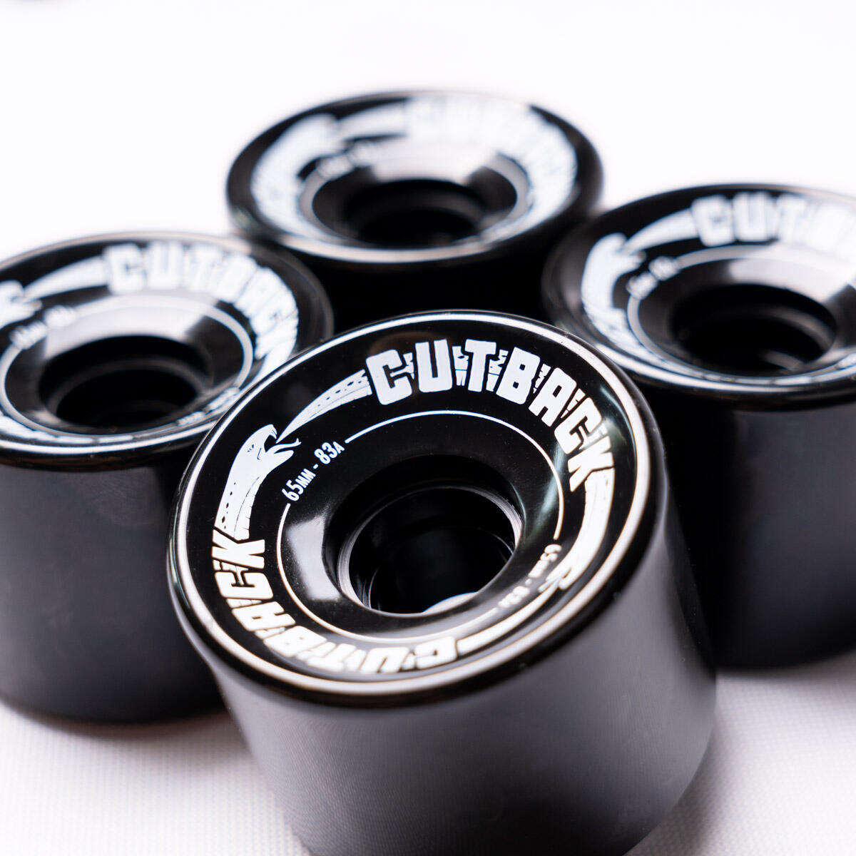 Koła do Longboardu Deskorolki Cutback Surfskates Infiniy Black 65mm 2/3
