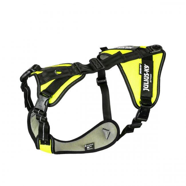 Julius-k9 - Harnais Traction Chien Jk9 Air Mesh Mantrailing En Maille Xs Jaune Fluo - Harnais Pour Chien - Jaune - 36 Xs - Decathlon