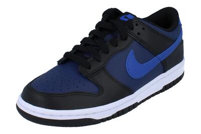 Schoenen - lifestyle - dunk low - laag - midnight navy/black