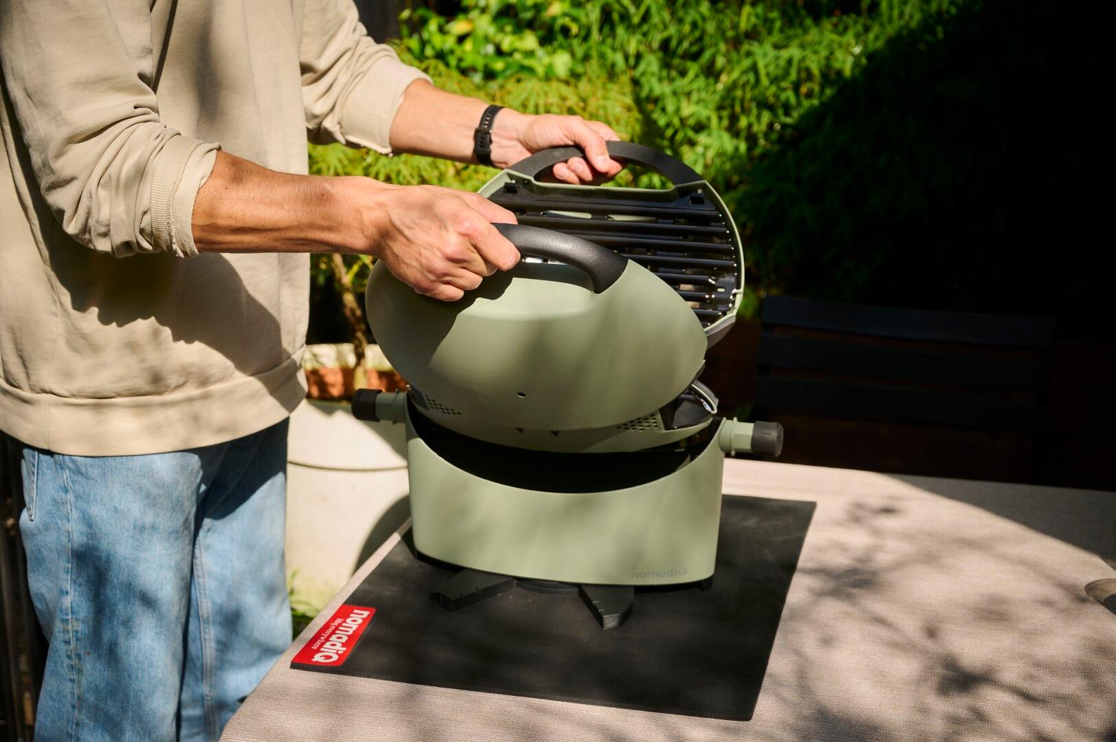 NomadiQ Electric BBQ - Vert Sauge 5/7
