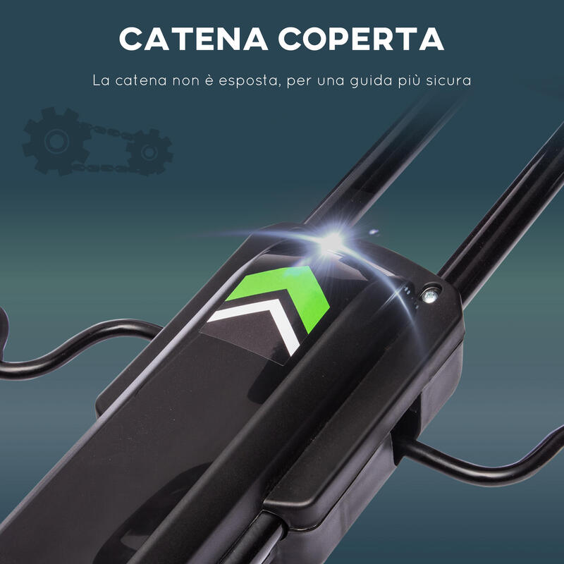 HOMCOM Go-Kart cu Pedale din PP și Metal cu Frână de Mână Negru