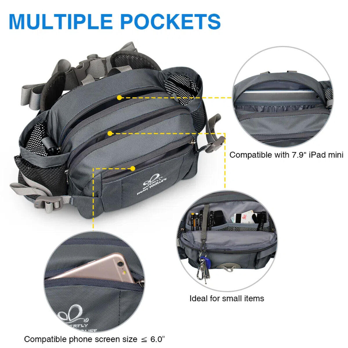Borsa Sportiva e da Viaggio Waterfly Utility Max 2.0 Grigio 4/5
