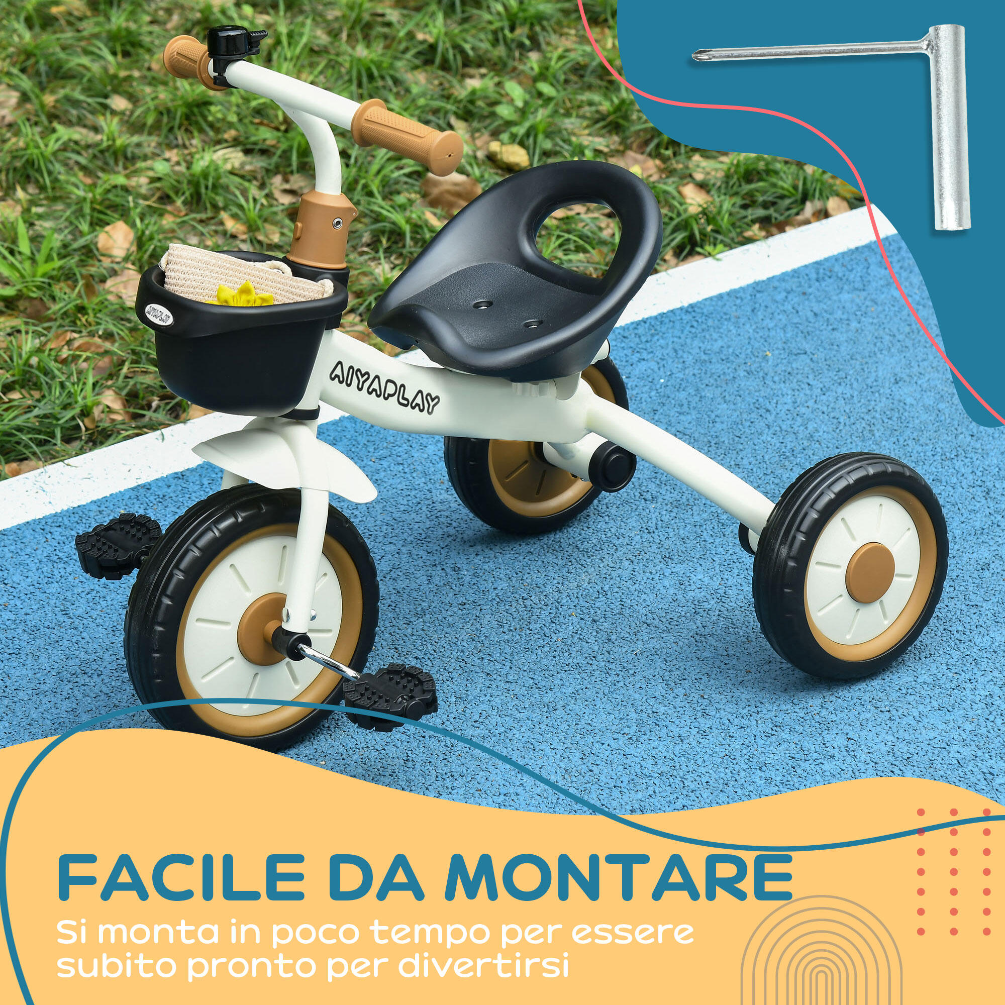 Triciclo Per Bambini 12-50 Mesi, Passeggino Triciclo 6 In 1 Con Tettuccio Regolabile E Rimovibile Blu Triciclo Per Bambini 12-50 Mesi, Passeggino Triciclo 6 In 1 Con Tettuccio Regolabile E Rimovibile Blu