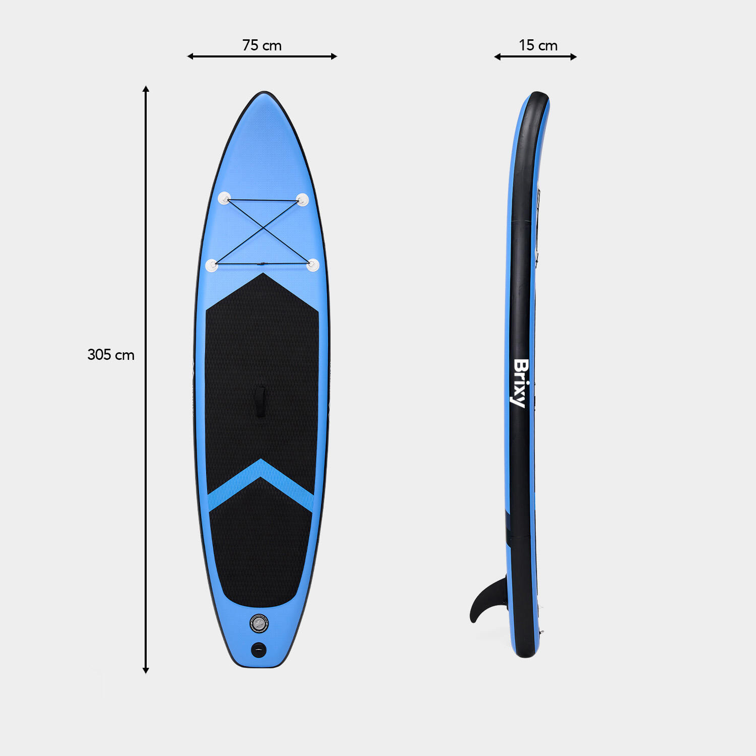 Infinity SUP Board 305 cm - Opblaasbaar Paddleboard Complete Set Blauw 2/7