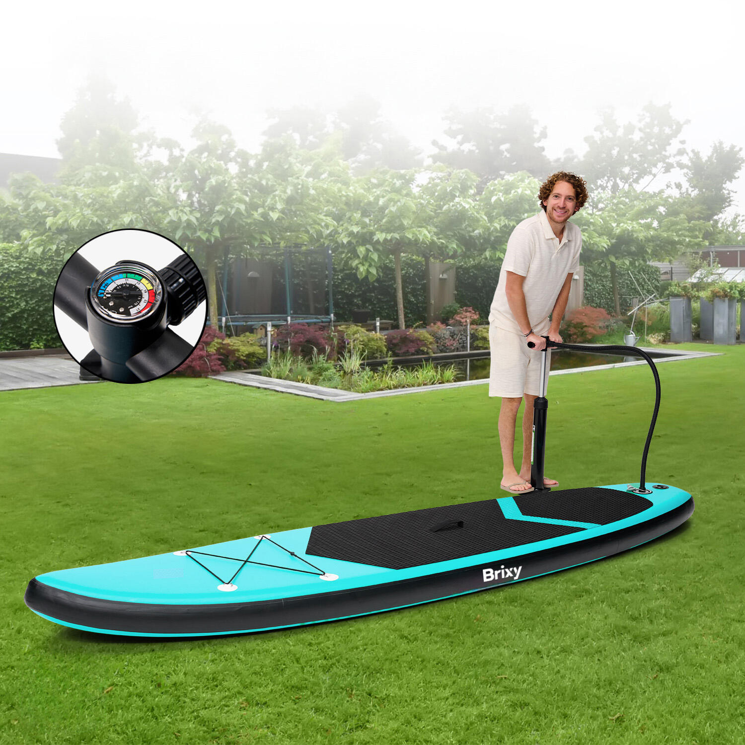 Infinity SUP Board opblaasbaar 320 cm - complete set - max. 150 kg - turquoise 7/7