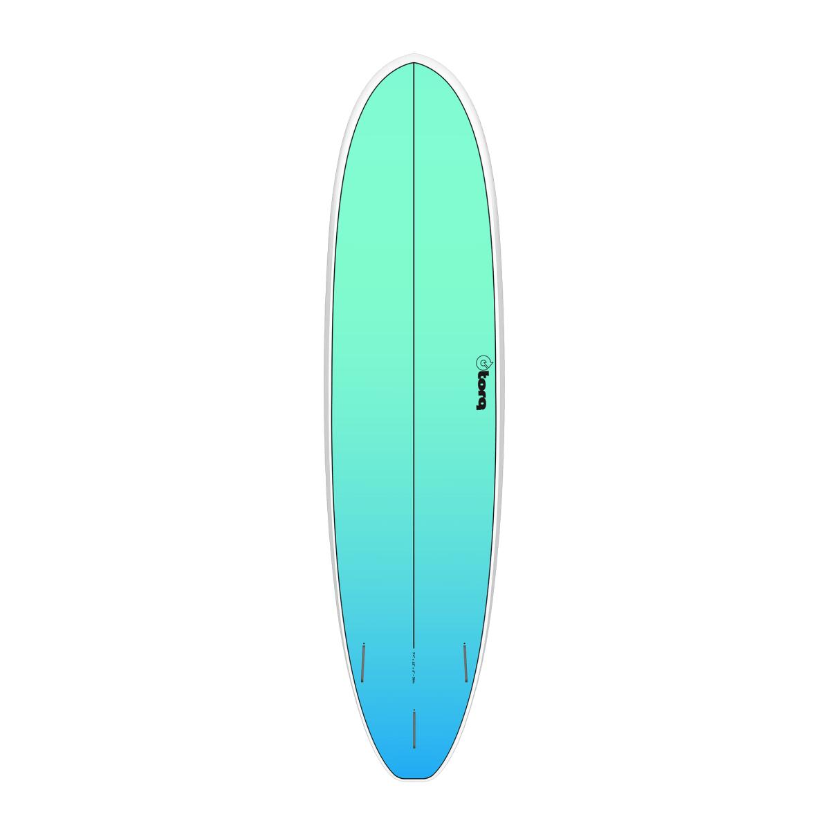 Fun V+ Tet Retro Fade Blanc Rail 7'4" - Planche De Surf Funboard 7'4 2/7