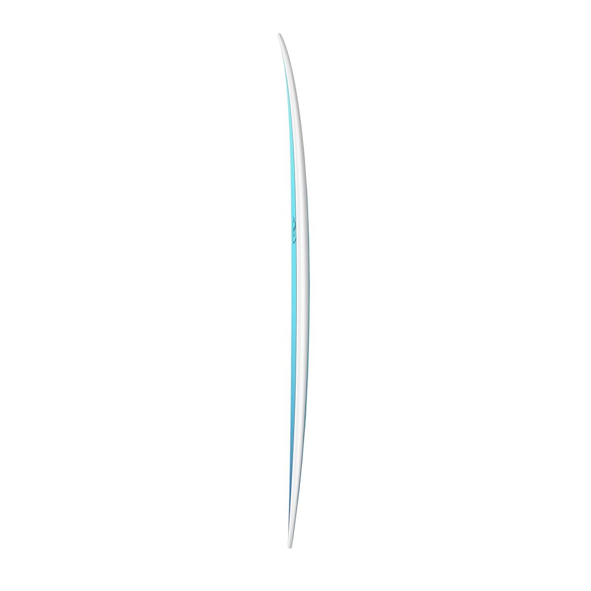 Fun Tet Retro Fade Blanc Rail  - Planche De Surf Funboard 6'8 3/7