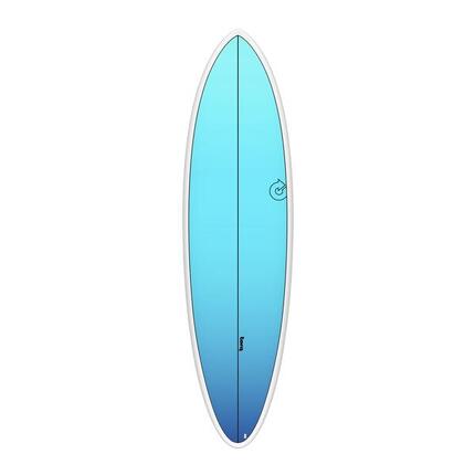 Fun Tet Retro Fade Blanc Rail - Planche De Surf Funboard 6'8