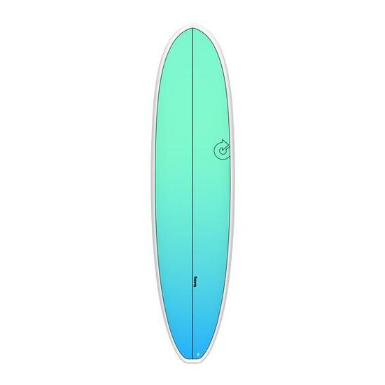 Fun V+ Tet Retro Fade Blanc Rail 7'4" - Planche De Surf Funboard 7'4