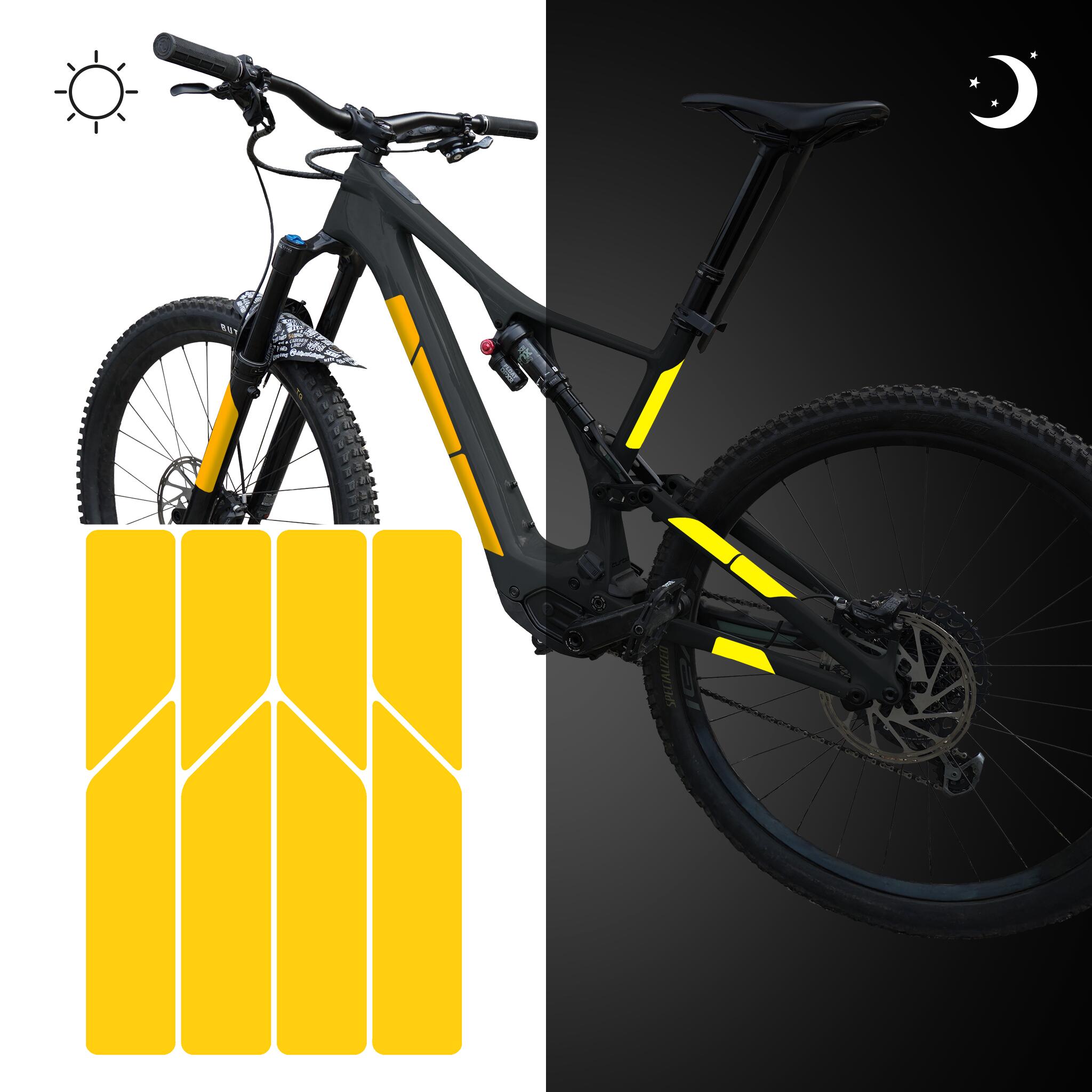 reflektierende Aufkleber Sticker Fahrrad Helm Reflektor Folie MTB fr  Sicherheit | Decathlon