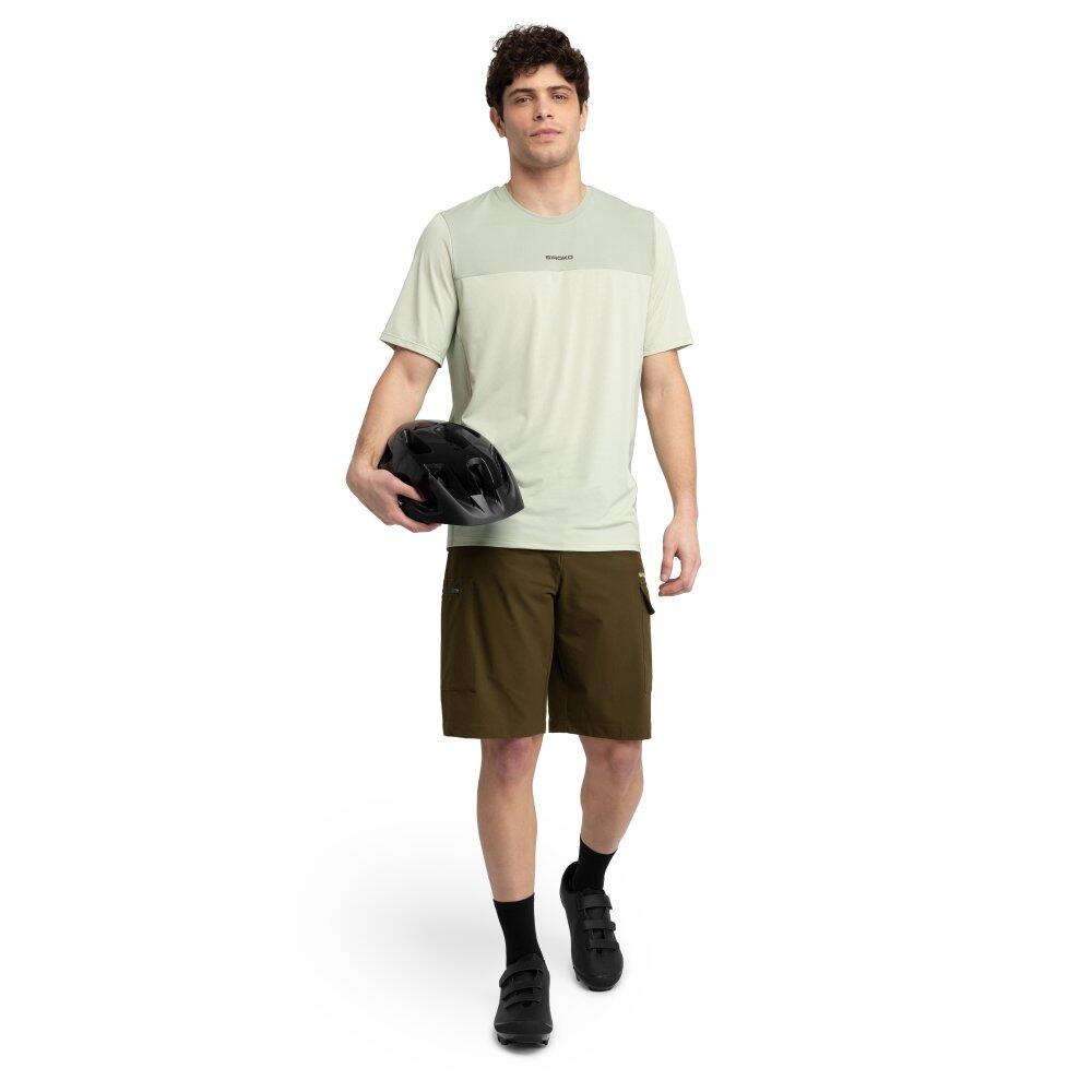 Short VTT homme Cyclisme MTB Braker Green Vert 3/6