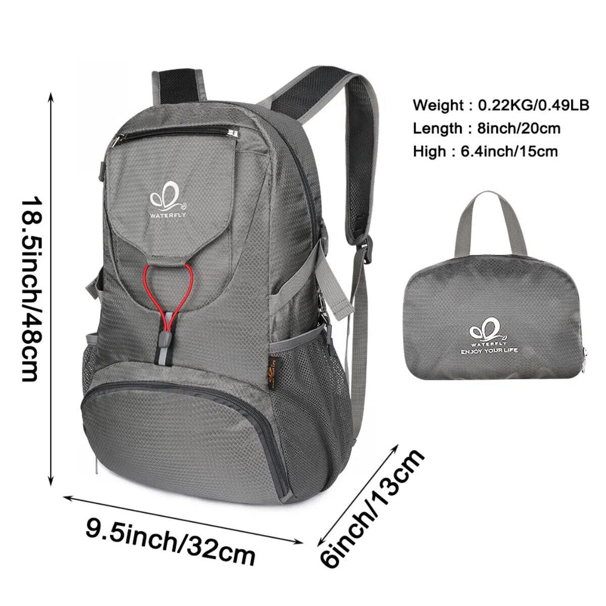 Sac à dos de Sport Waterfly TransformerX Gris 4/5