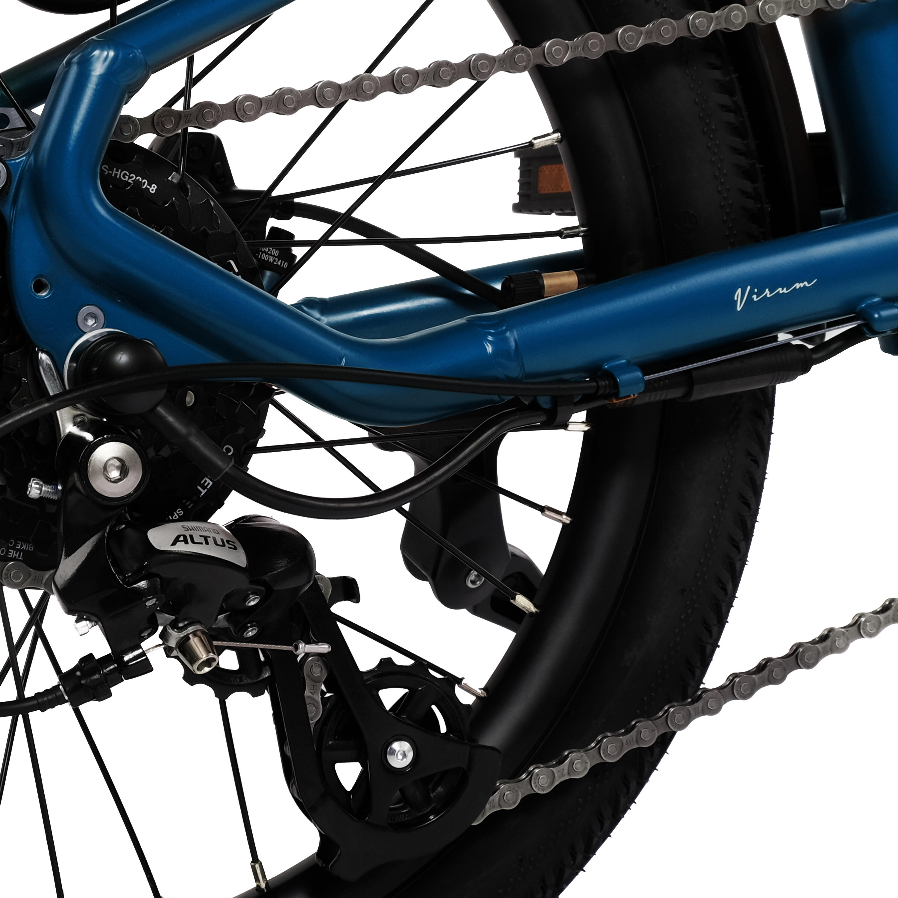 Virum Step 2026 - E-Bike Pieghevole Ultralight 36V 10Ah - Blu Zaffiro 4/7