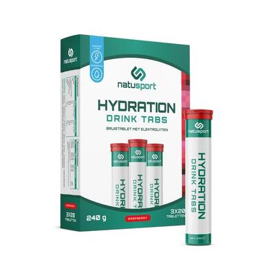 Elektrolyten tabletten - bruistabletten - hydro tabs - lage suiker - 60 stuks