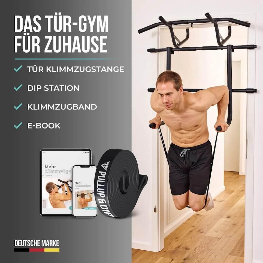 Dip Station + Tür Klimmzugstange Bundle 2/8