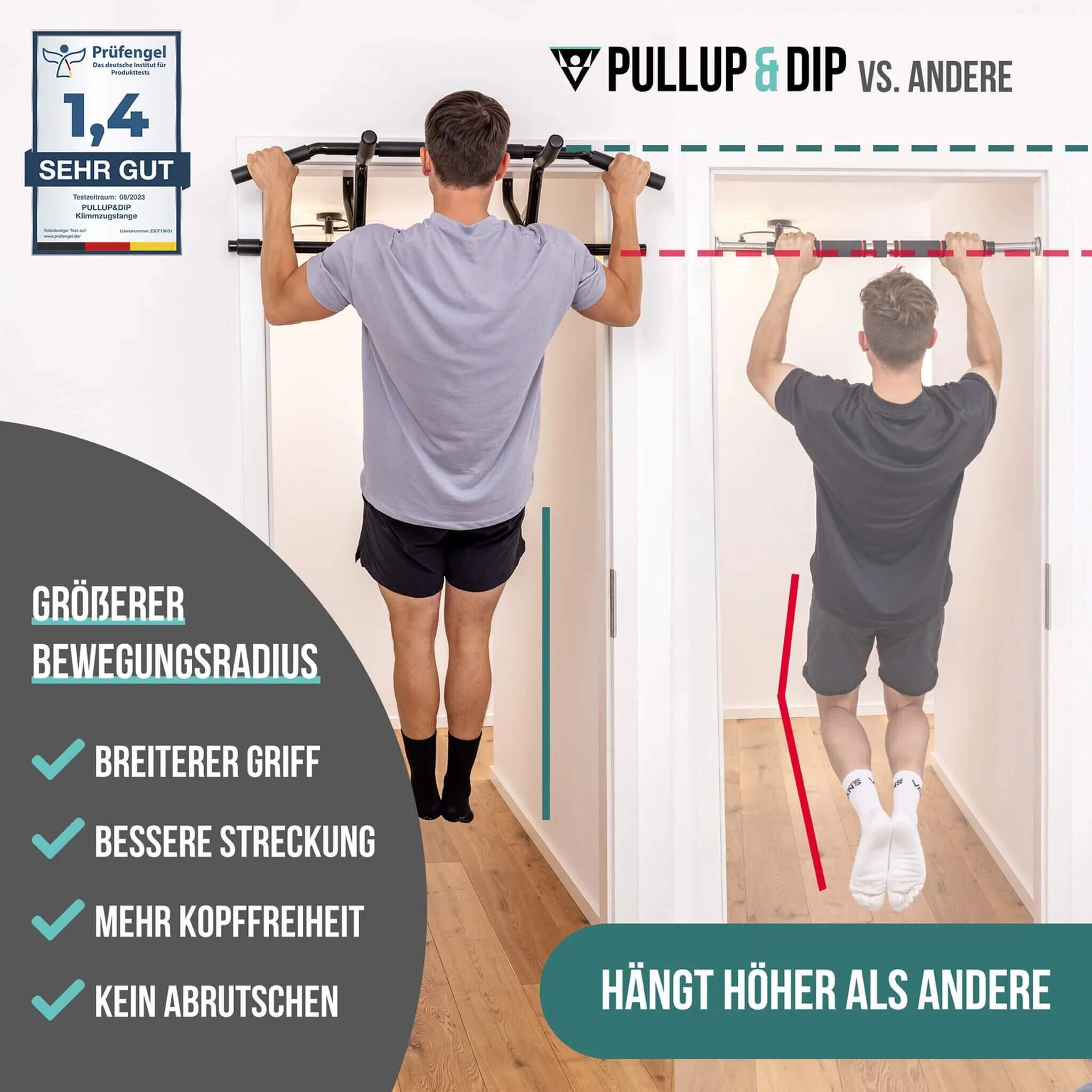 Dip Station + Tür Klimmzugstange Bundle 7/8