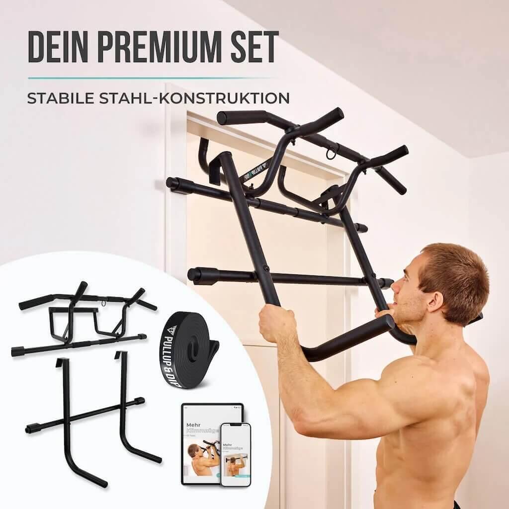 Dip Station + Tür Klimmzugstange Bundle 6/8