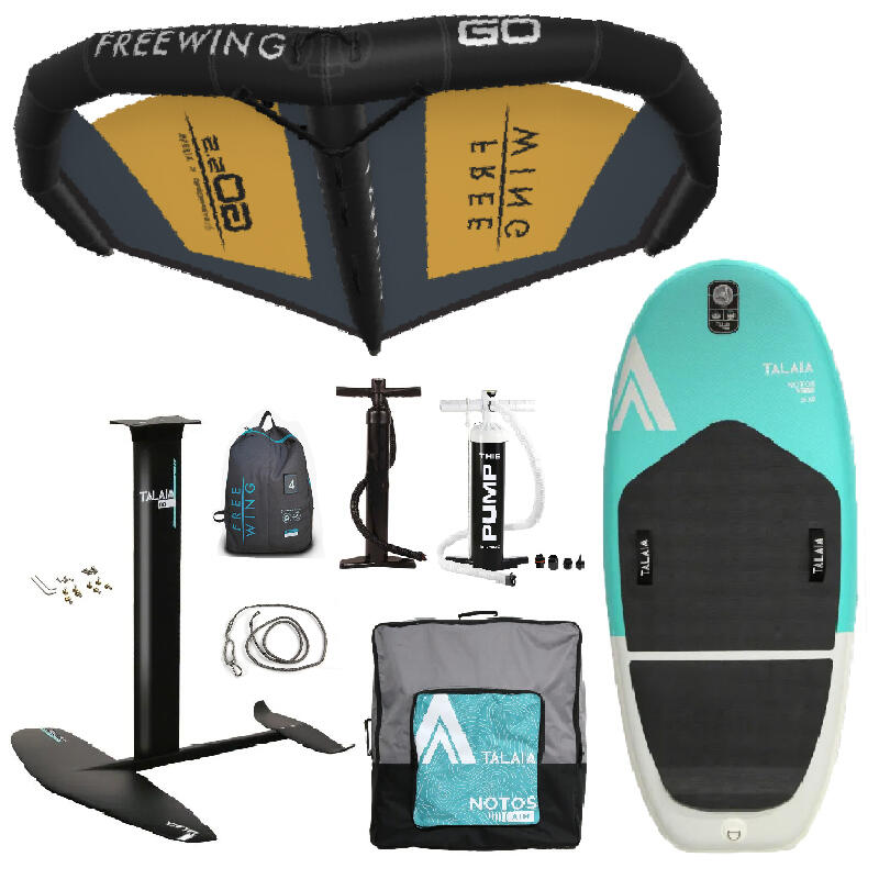 WOW Komplettpaket für den einfachen Einstieg ins Wingfoilen Wing, Foilboard, Zubehör