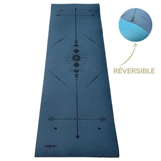 Tapis de yoga épais Yomad Totem Marine 8 mm