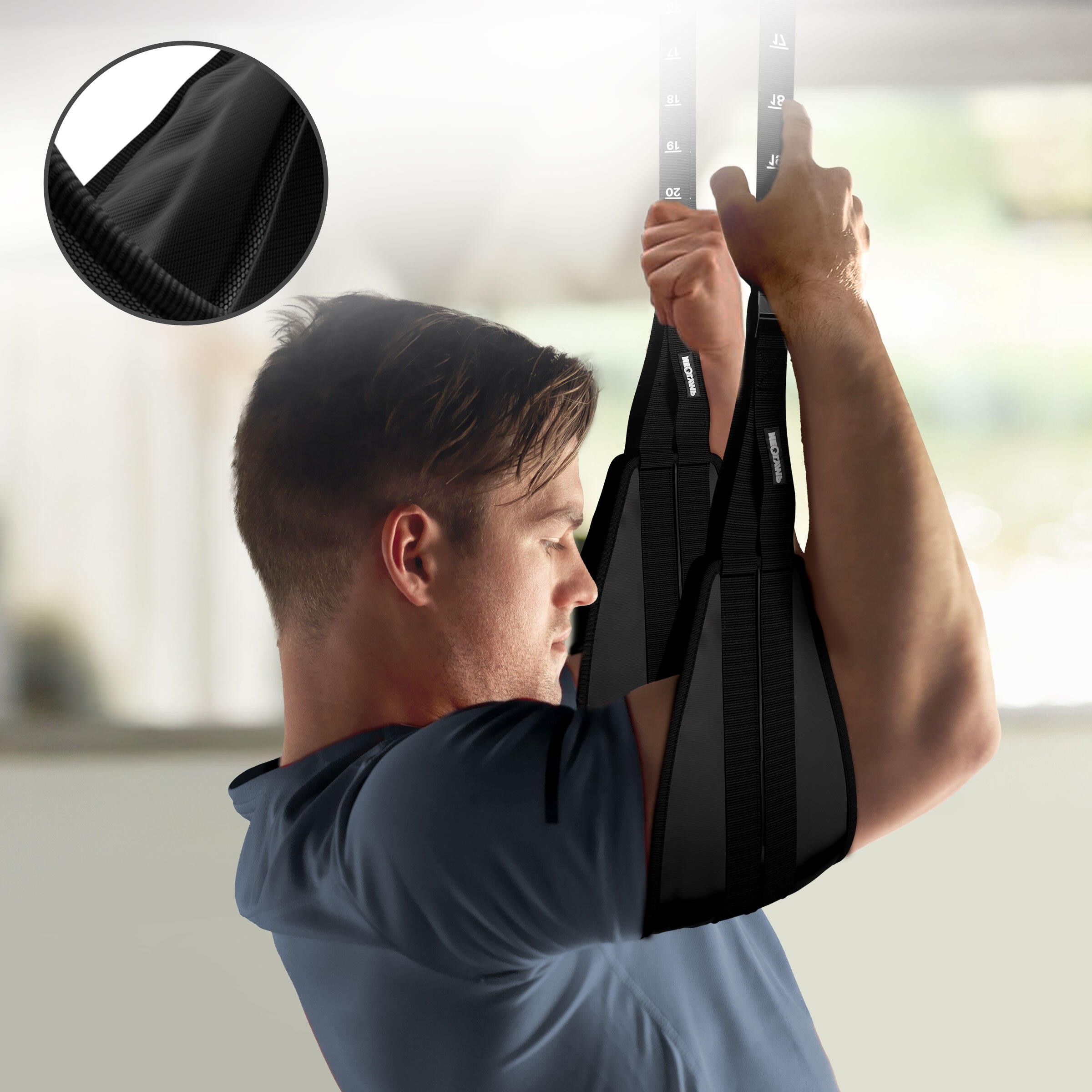 NEOLYMP Bauchmuskelschlaufen, einstellbar, bis 250 kg – Core & Sixpack Training 5/7
