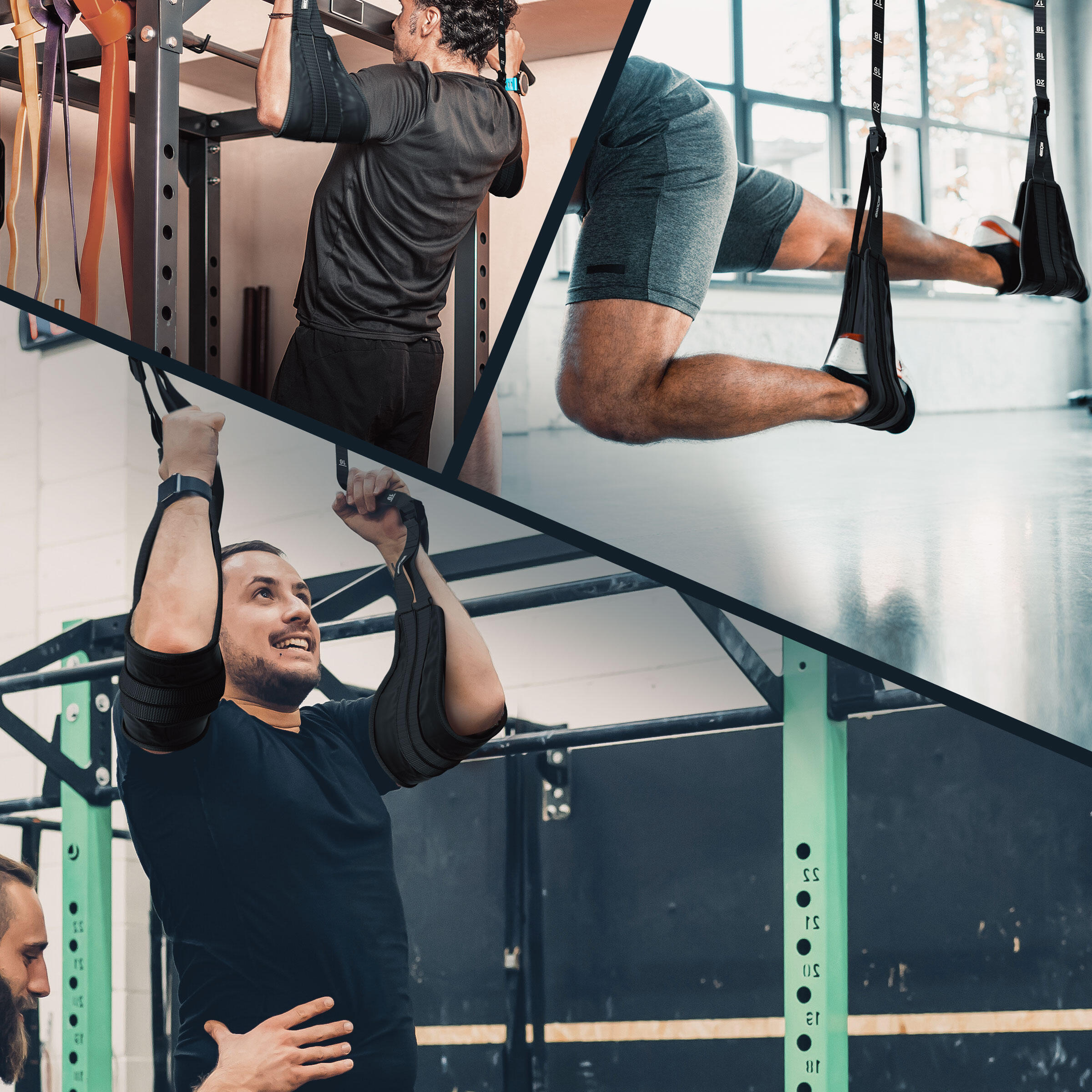 NEOLYMP Bauchmuskelschlaufen, einstellbar, bis 250 kg – Core & Sixpack Training 6/7