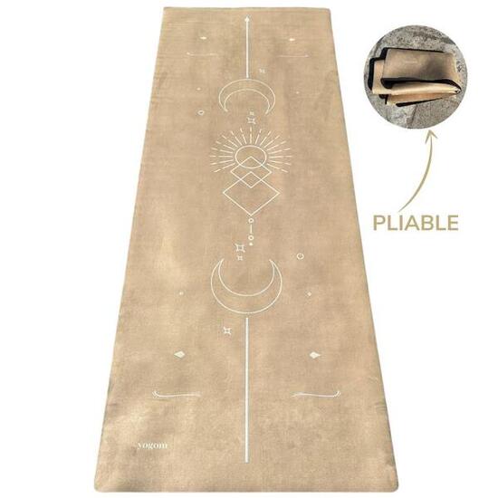 Tapis de yoga Voyage Lune Vanille
