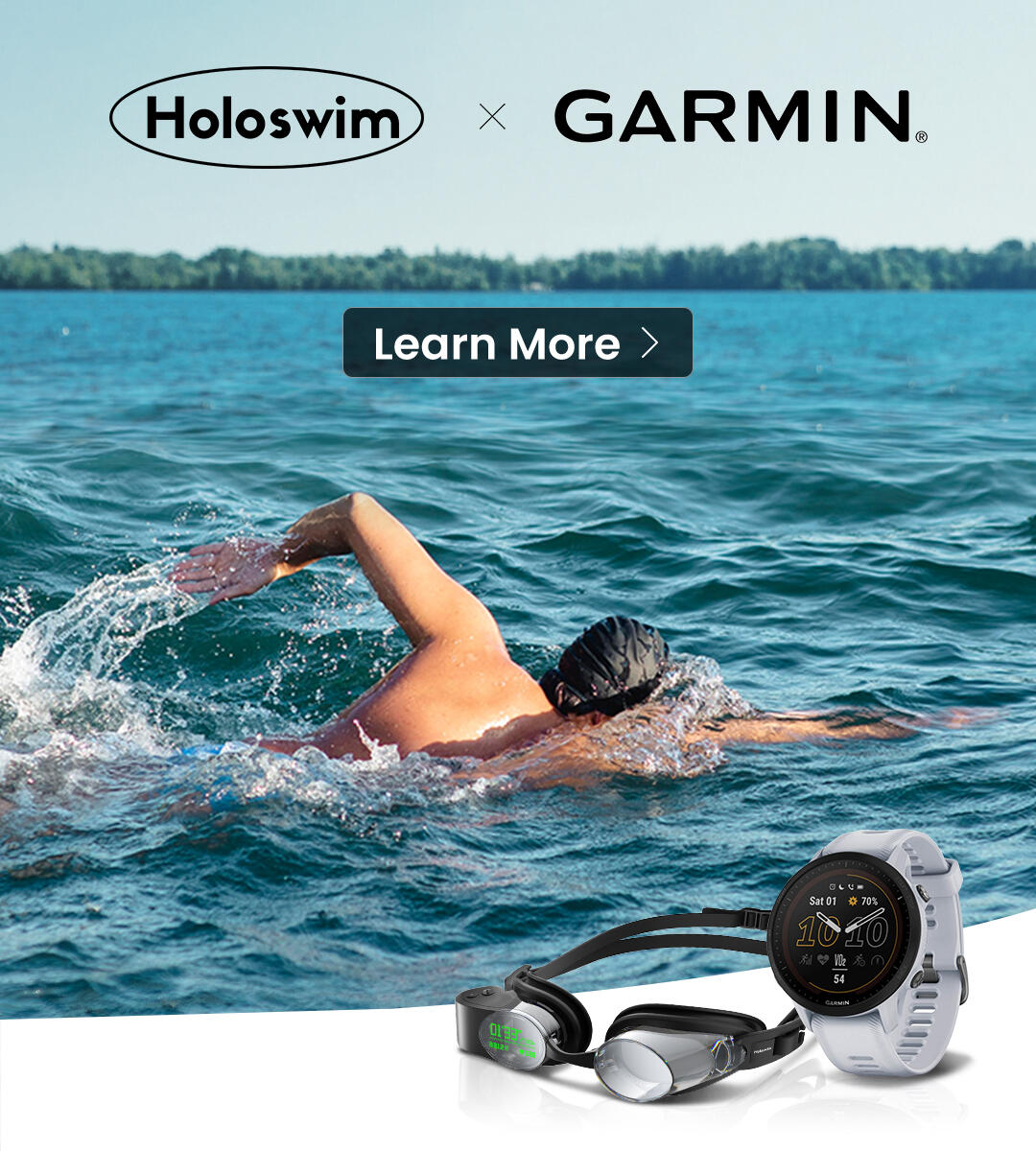 Garmin Forerunner Garmin Instinct Open Water Swim Swim Goggles - Main Image