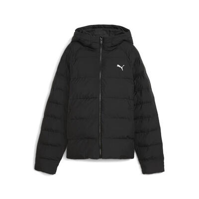 Pufferjack met capuchon voor jongeren puma black