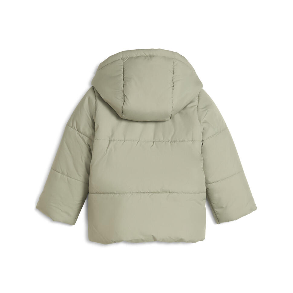 Kurtka ocieplana dla małych dzieci Minicats z kapturem PUMA Lux Army Green