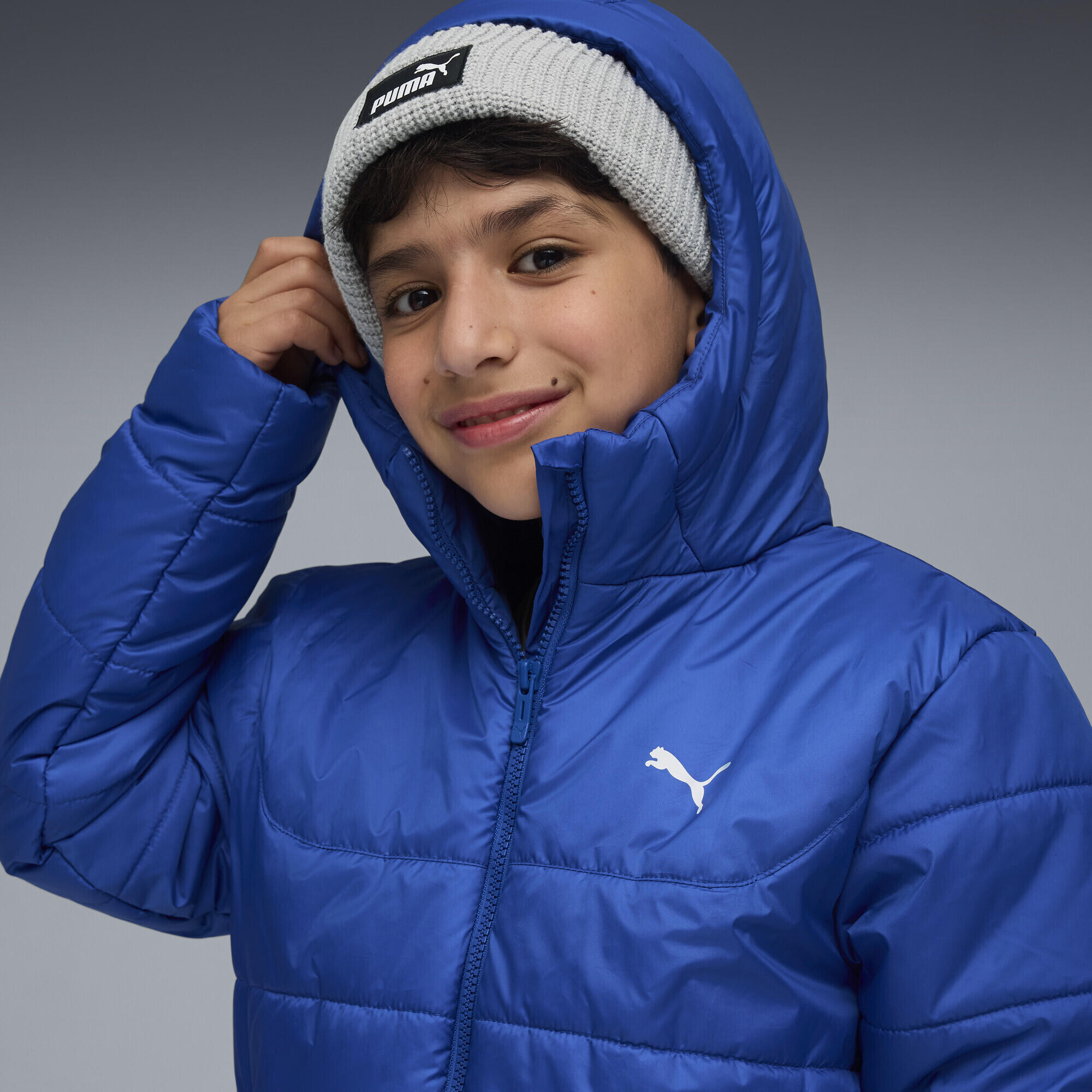 Essentials gewatteerd jack met capuchon voor jongeren PUMA 3/6