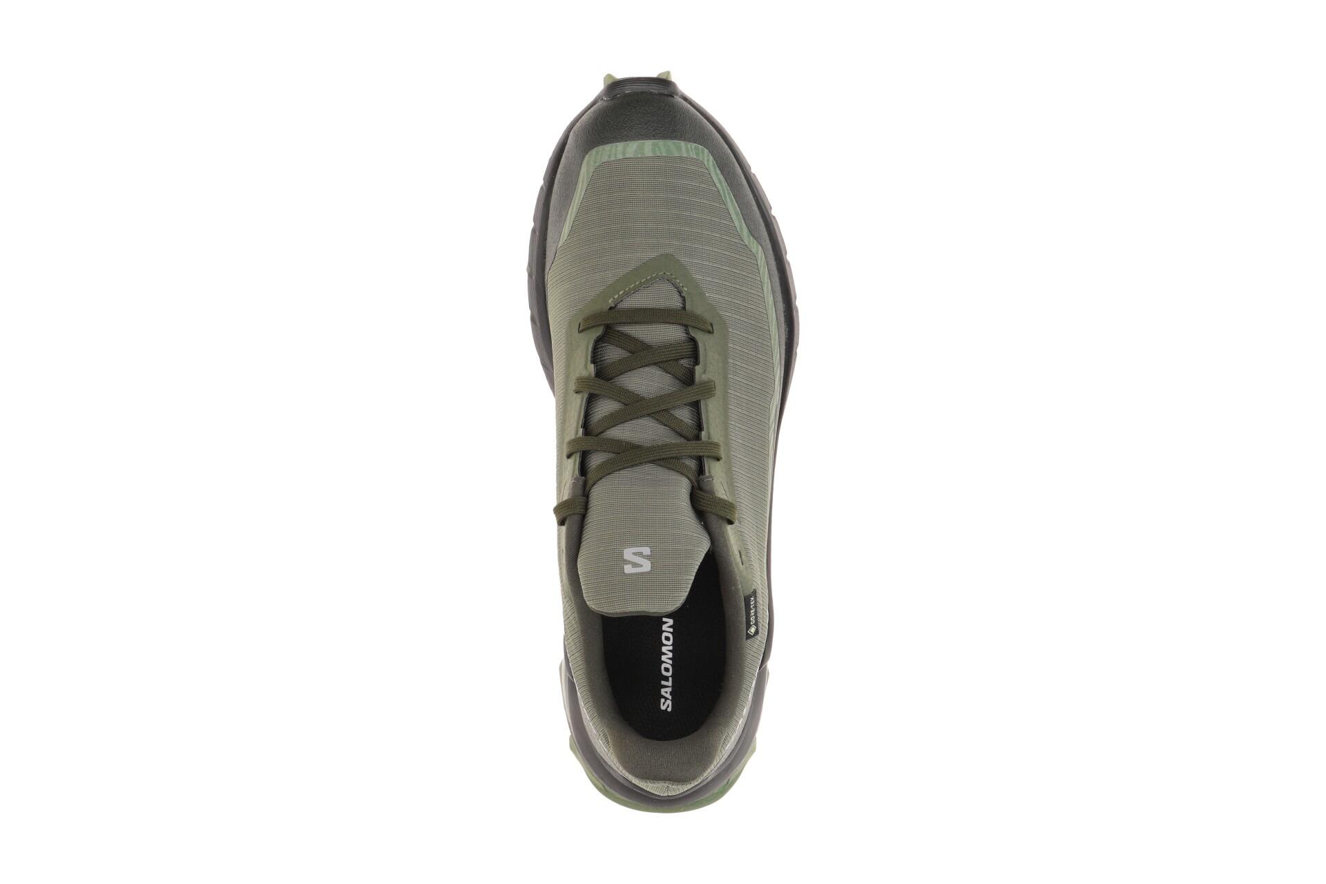 Salomon Alphacross 5 GTX Schuhe grün olive GORE-TEX 473103 6/7