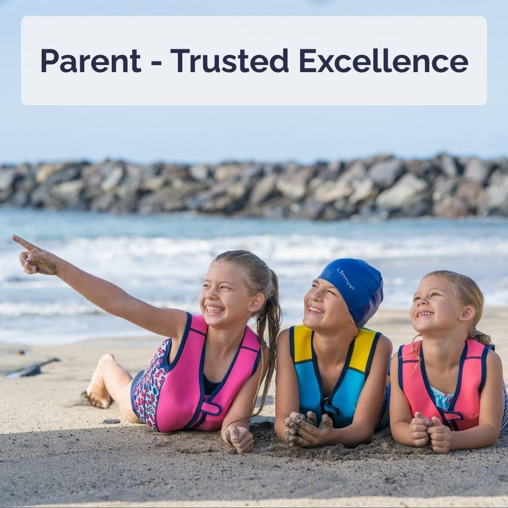 Limmys Premium neopreen zwemvest  kinderen - trekkoord tas inbegrepen 3/8