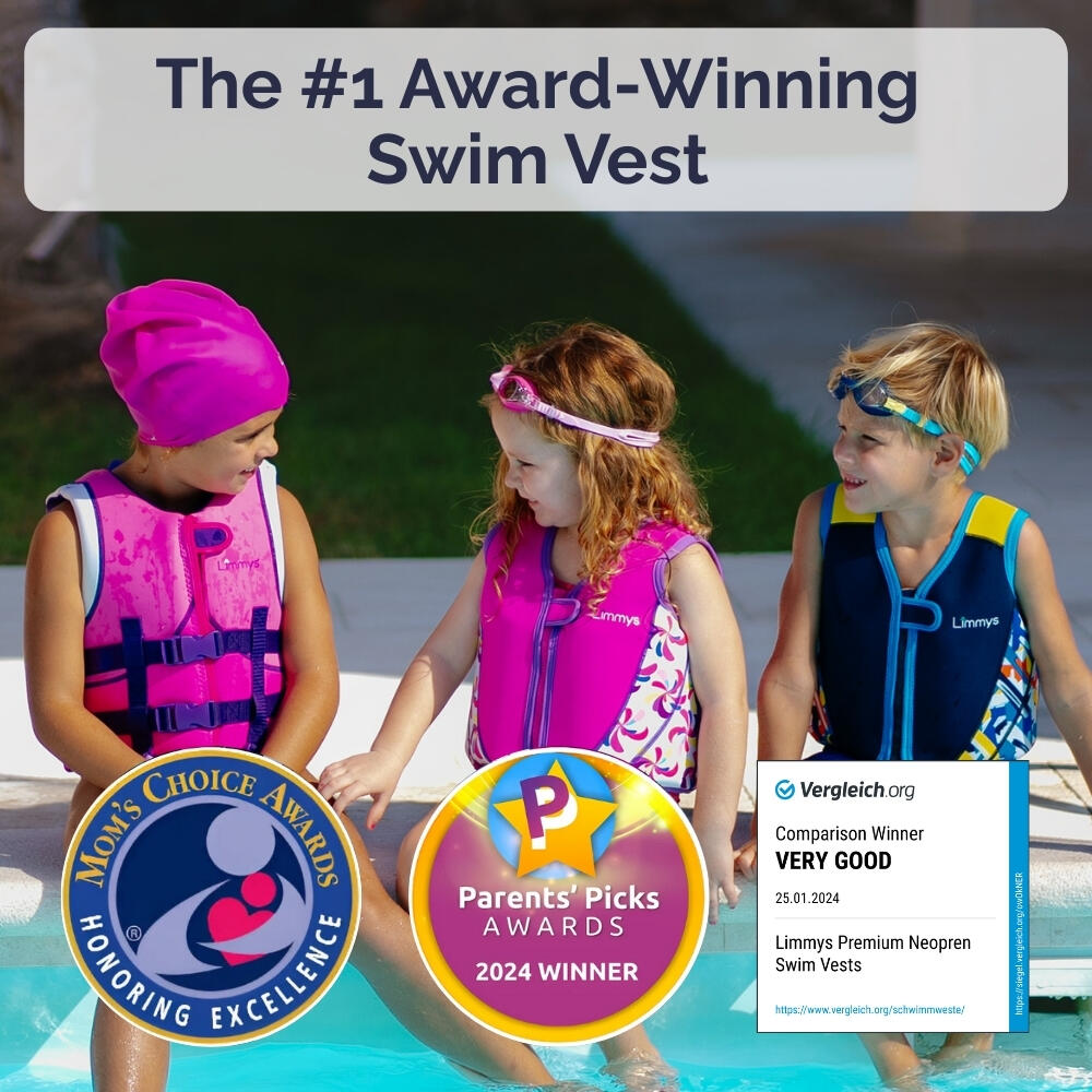 Gilet de natation d'entraînement en néoprène pour enfants avec sac à cordon 2/9