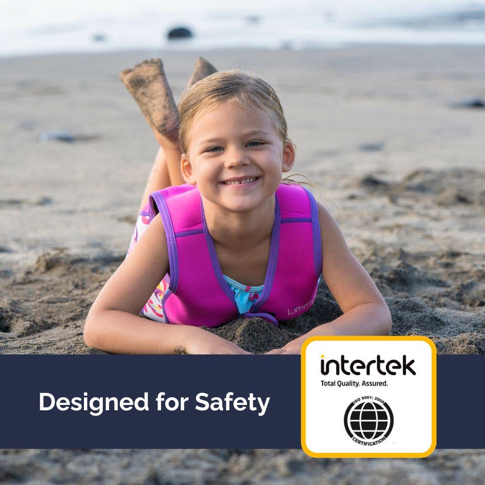 Limmys Premium neopreen zwemvest  kinderen - trekkoord tas inbegrepen 5/8