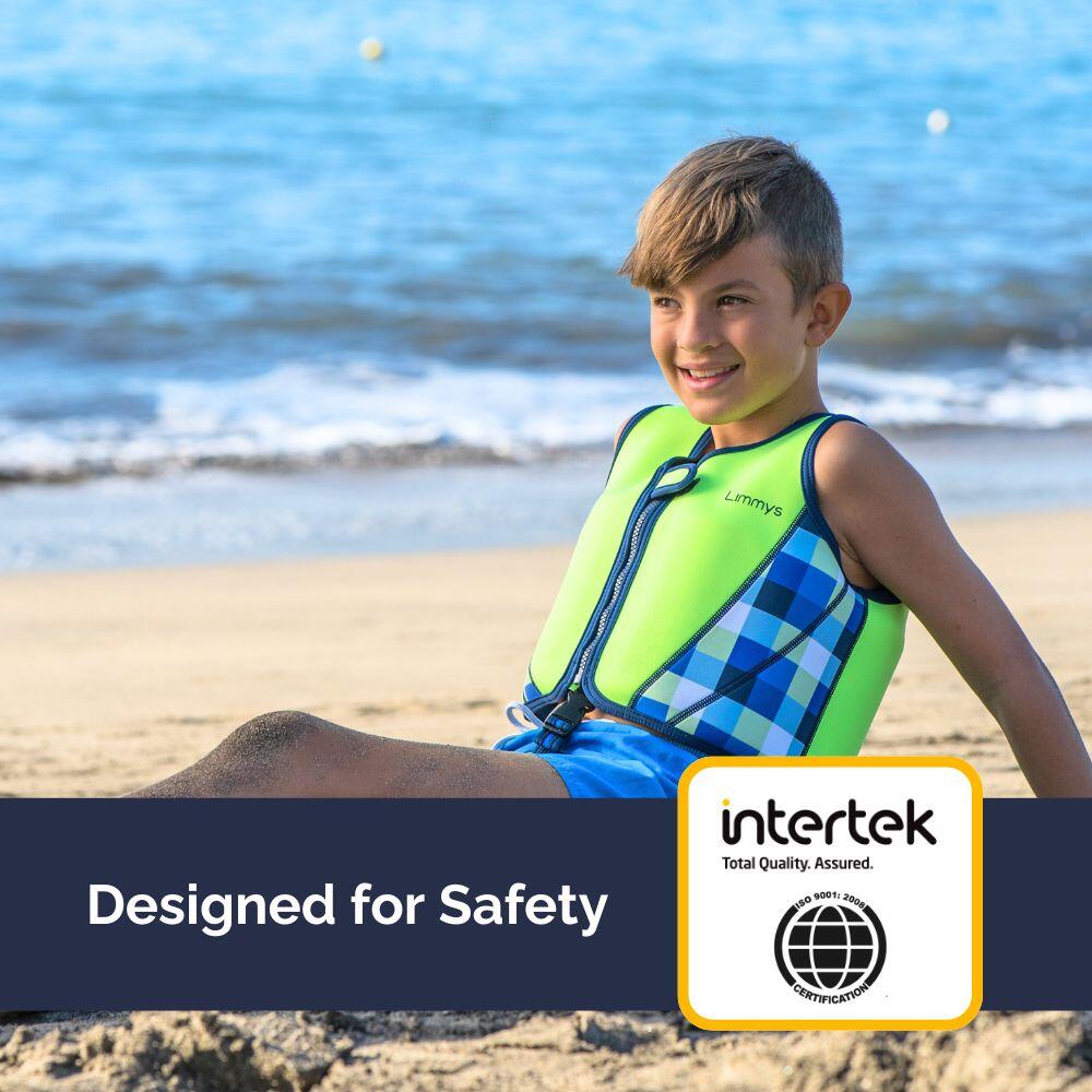 Limmys Premium neopreen zwemvest  kinderen - trekkoord tas inbegrepen 5/8