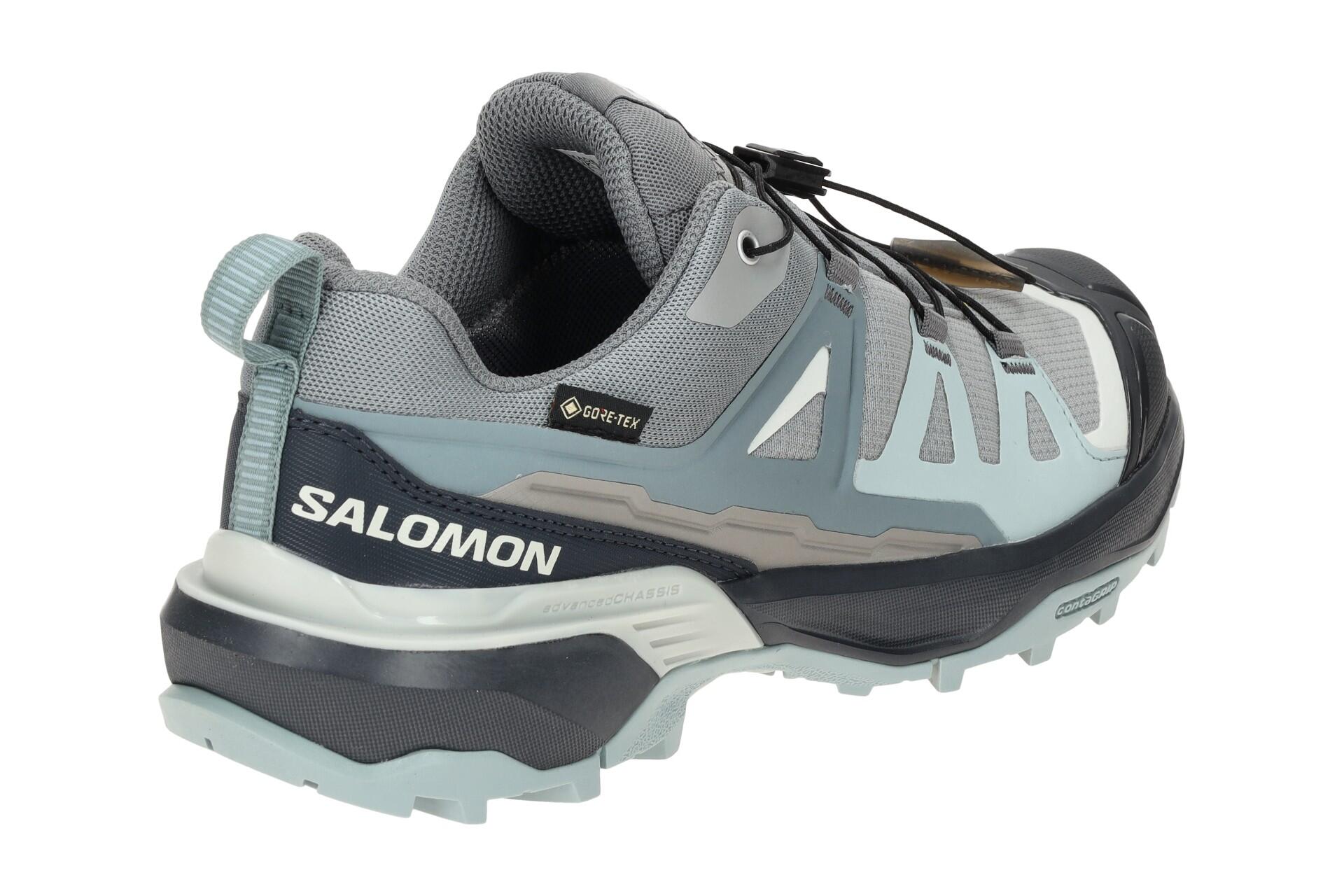 Salomon X Ultra 360 GTX Schuhe grau blau GORE-TEX 474493 4/7