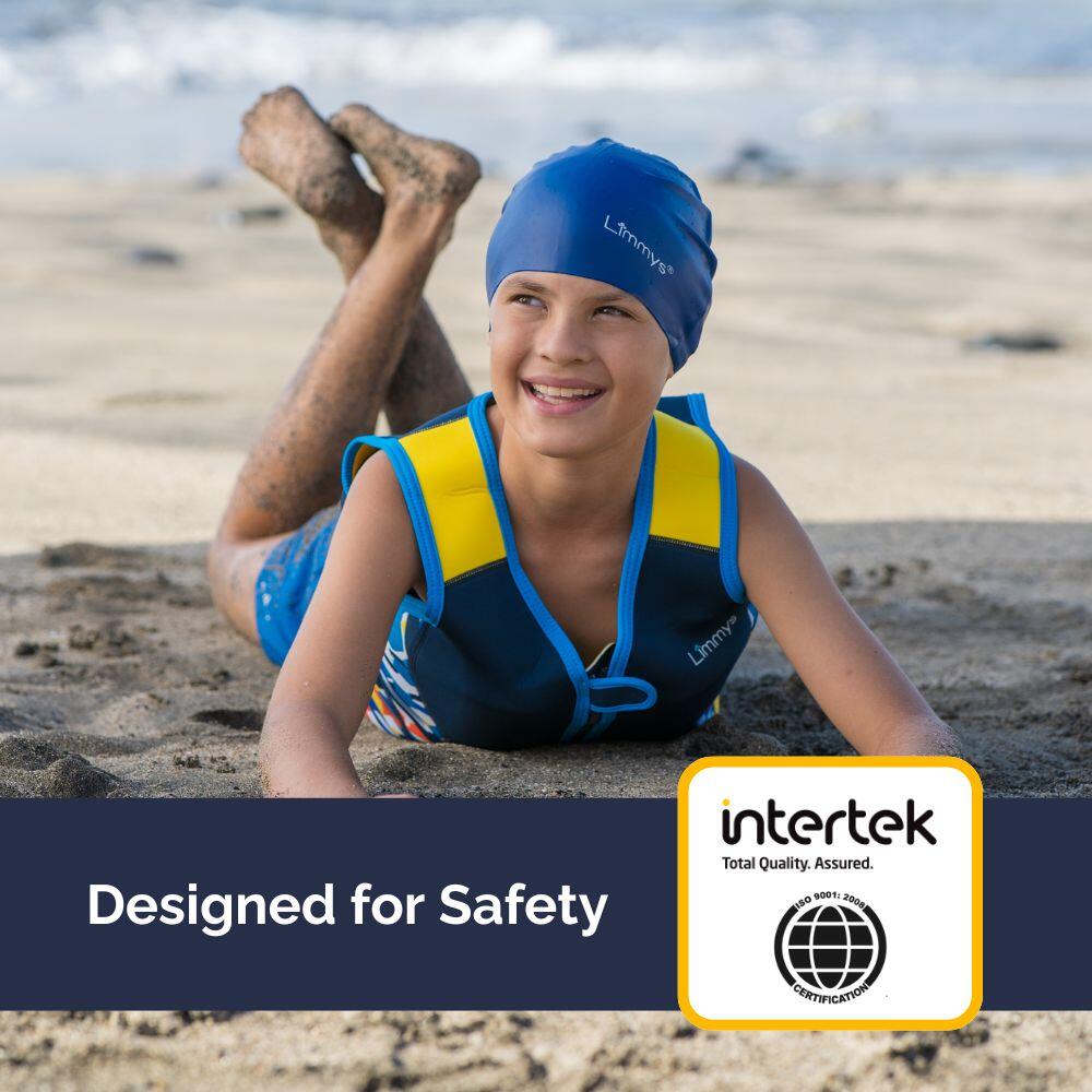Gilet de natation d'entraînement en néoprène pour enfants avec sac à cordon 5/9